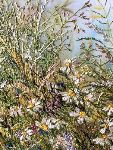 Whisper of Wild Grasses di Olga Sokurenko, Tessile in vendita su Singulart
