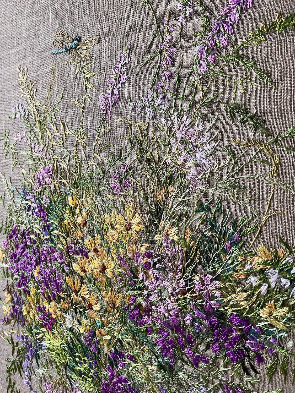 Wildflower Bouquet with Dragonfly Olga Sokurenko