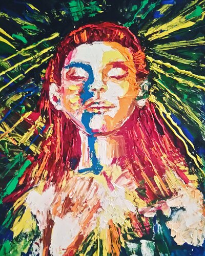 Falling van Kseniya Lia, Schilderij te koop op Singulart