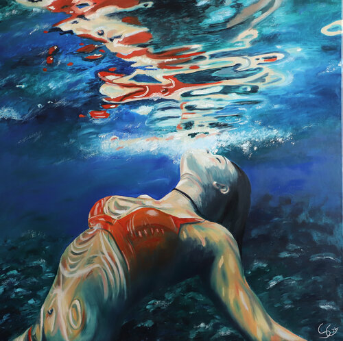 H2O by Silke von Clarmann, Painting for Sale on Singulart