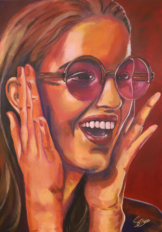 Frau mit Brille IV Silke von Clarmann