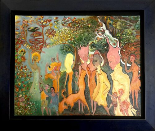 Les Femmes de la Forêt von Sylvie PERON, Malerei kaufen auf Singulart