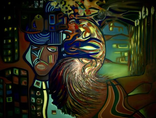 Gorgone et Vénalité von Sylvie PERON, Malerei kaufen auf Singulart