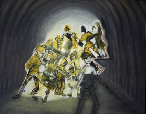 La Farendole de Roller by Sylvie PERON, Painting for Sale on Singulart