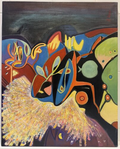 Pétarades Joyeuses et Valses par Sylvie PERON, Peinture en vente sur Singulart