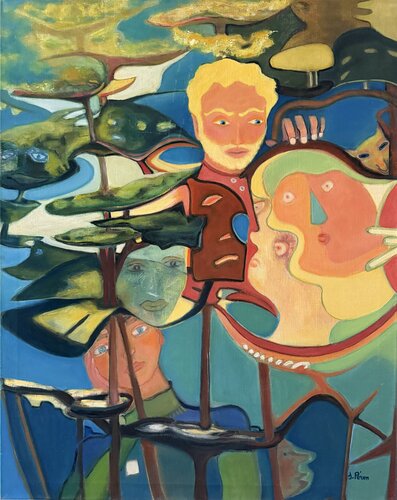 Le songe de l'Ange van Sylvie PERON, Schilderij te koop op Singulart