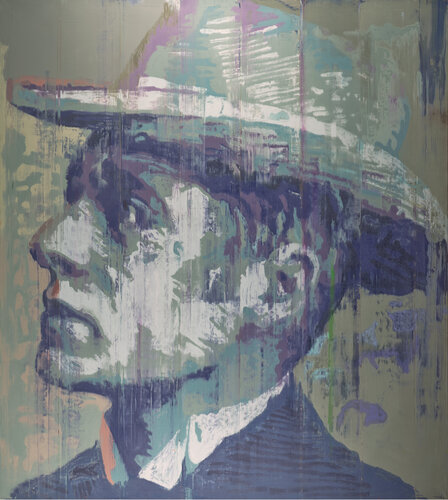 Portrait of the Australian Dollar ("Banjo" Paterson) van Djawid C. Borower, Schilderij te koop op Singulart