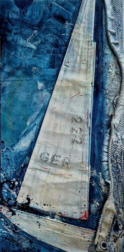 "Segeln gehn" V / Cuxhaven-Elbe-Nordsee von Nele Kugler, Malerei kaufen auf Singulart