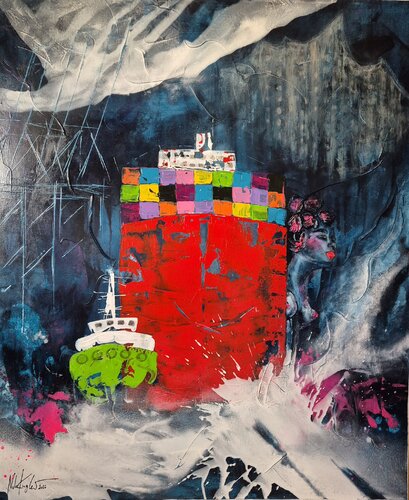 Pötte gucken XV de Nele Kugler, Pintura a la venta en Singulart