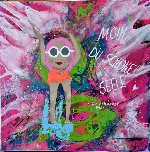 Baden geh'n IV by Nele Kugler, Painting for Sale on Singulart