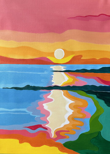 Sunset by Alexandra Dobreikin, Painting for Sale on Singulart