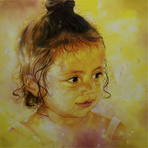 Candeur de l'enfance van Gabriel Lavoie, Schilderij te koop op Singulart
