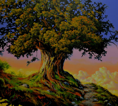 Le patriarche van Gabriel Lavoie, Schilderij te koop op Singulart