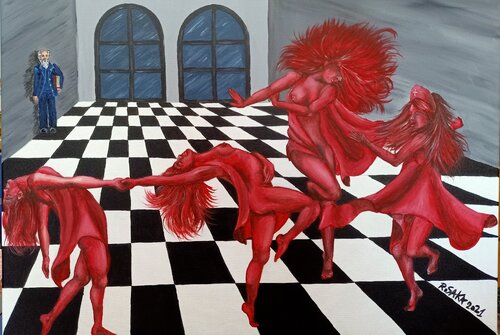 WE ARE NOT CRAZY di Rosa Cacace, Pittura in vendita su Singulart