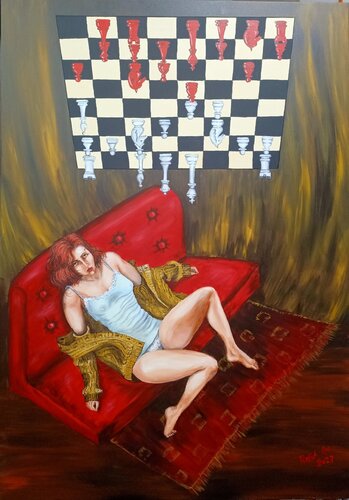 Gambetto di donna di Rosa Cacace, Pittura in vendita su Singulart