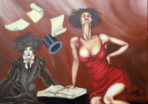 COLETTE NE VEUT PLUS ÊTRE CLAUDINE di Rosa Cacace, Pittura in vendita su Singulart
