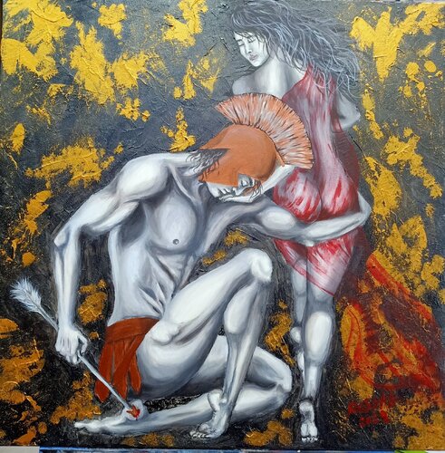 Cantami o Diva del pelide Achille di Rosa Cacace, Pittura in vendita su Singulart