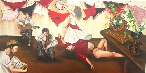 TARANTOLATA A VIA DI MEZZO de Rosa Cacace, Pintura a la venta en Singulart