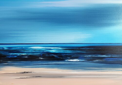 Free and happy, at least for the moments di Felix Günther, Pittura in vendita su Singulart