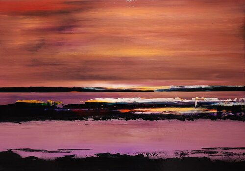 A friendly day says goodbye by Felix Günther, Painting for Sale on Singulart