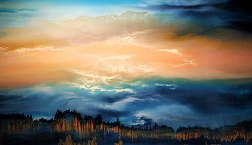 Everything good comes from above by Felix Günther, Painting for Sale on Singulart