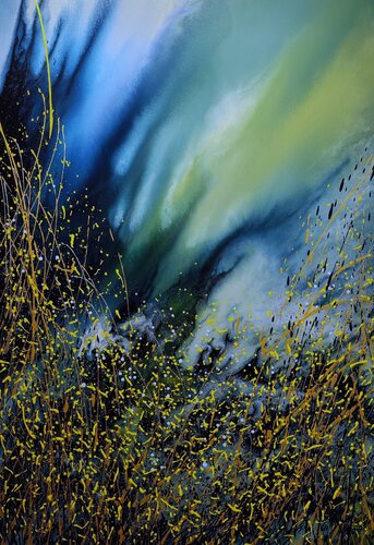 Flame of spring di Felix Günther, Pittura in vendita su Singulart