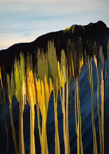 On the hills of the waves van Felix Günther, Schilderij te koop op Singulart