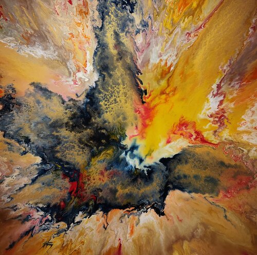 The colors of happiness di Felix Günther, Pittura in vendita su Singulart