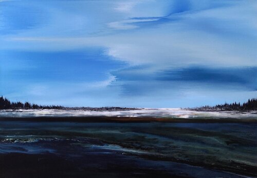 Clouds sky de Felix Günther, Pintura a la venta en Singulart
