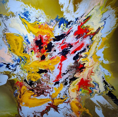Our life is like a color palette by Felix Günther, Painting for Sale on Singulart