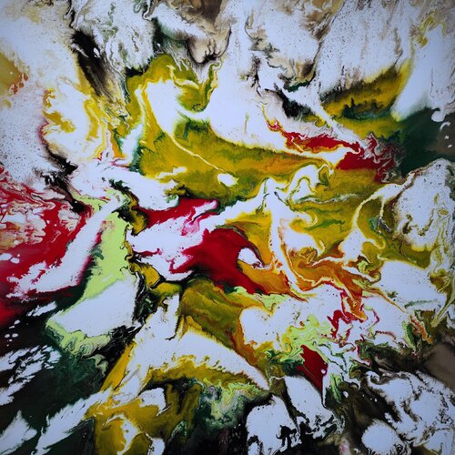 Dove blue di Felix Günther, Pittura in vendita su Singulart