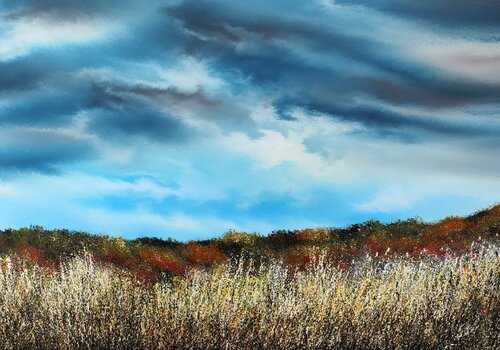 Autumn in the shadow of the clouds de Felix Günther, Pintura a la venta en Singulart