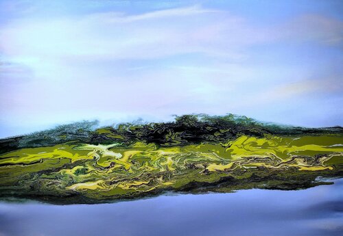 Flowing morning calm van Felix Günther, Schilderij te koop op Singulart