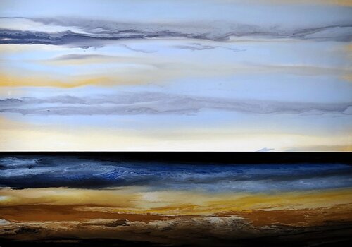 Stillness on the horizon di Felix Günther, Pittura in vendita su Singulart
