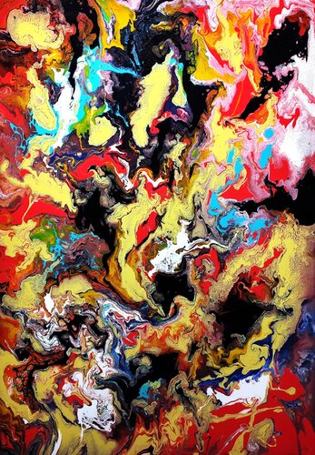 Soulscape in motion van Felix Günther, Schilderij te koop op Singulart