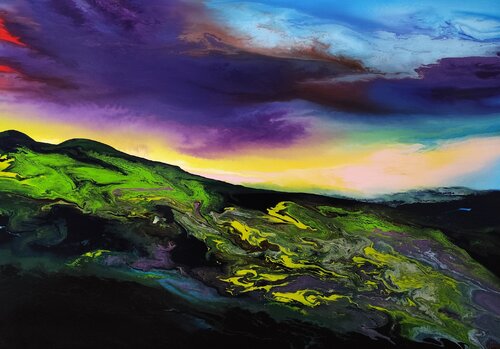 Color storm over the landscape Felix Günther