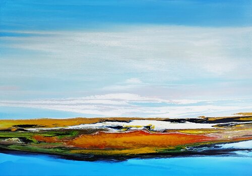 Flowing Landscape by Felix Günther, Painting for Sale on Singulart
