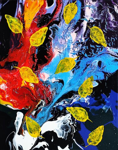 Dance of the Yellow Leaves by Felix Günther, Painting for Sale on Singulart