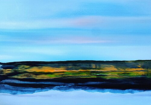 Fluid Landscape by Felix Günther, Painting for Sale on Singulart