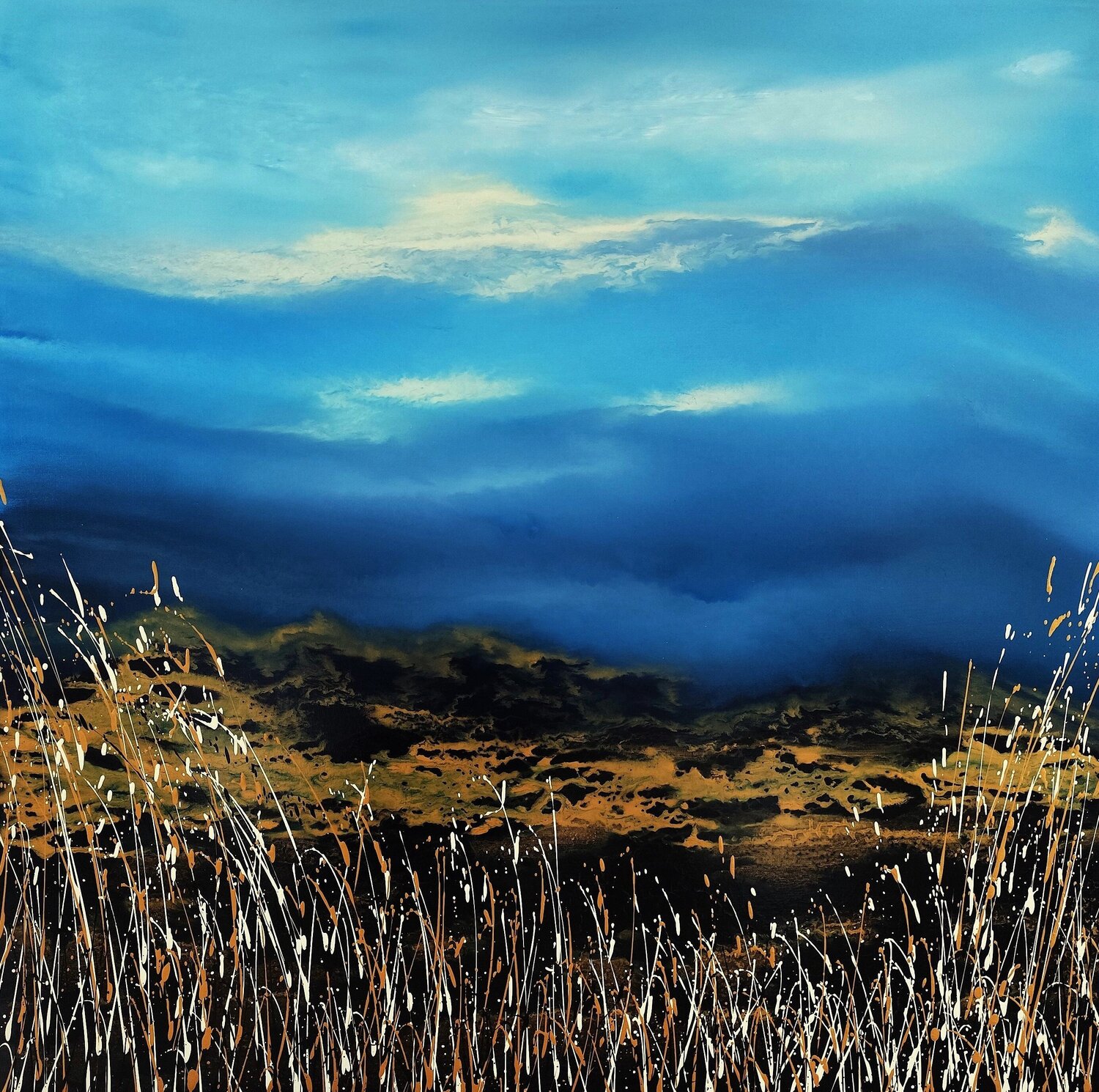 Nature gives us happiness Felix Günther Origineel schilderij te koop
