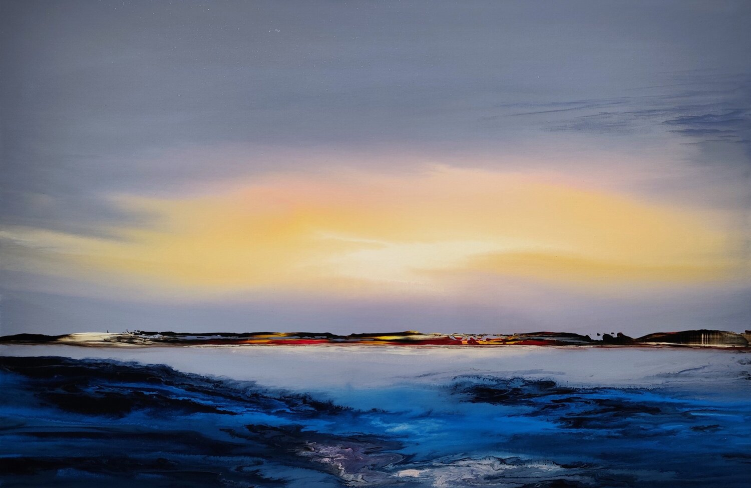 In the glow of the evening Felix Günther Originalgemälde zu verkaufen