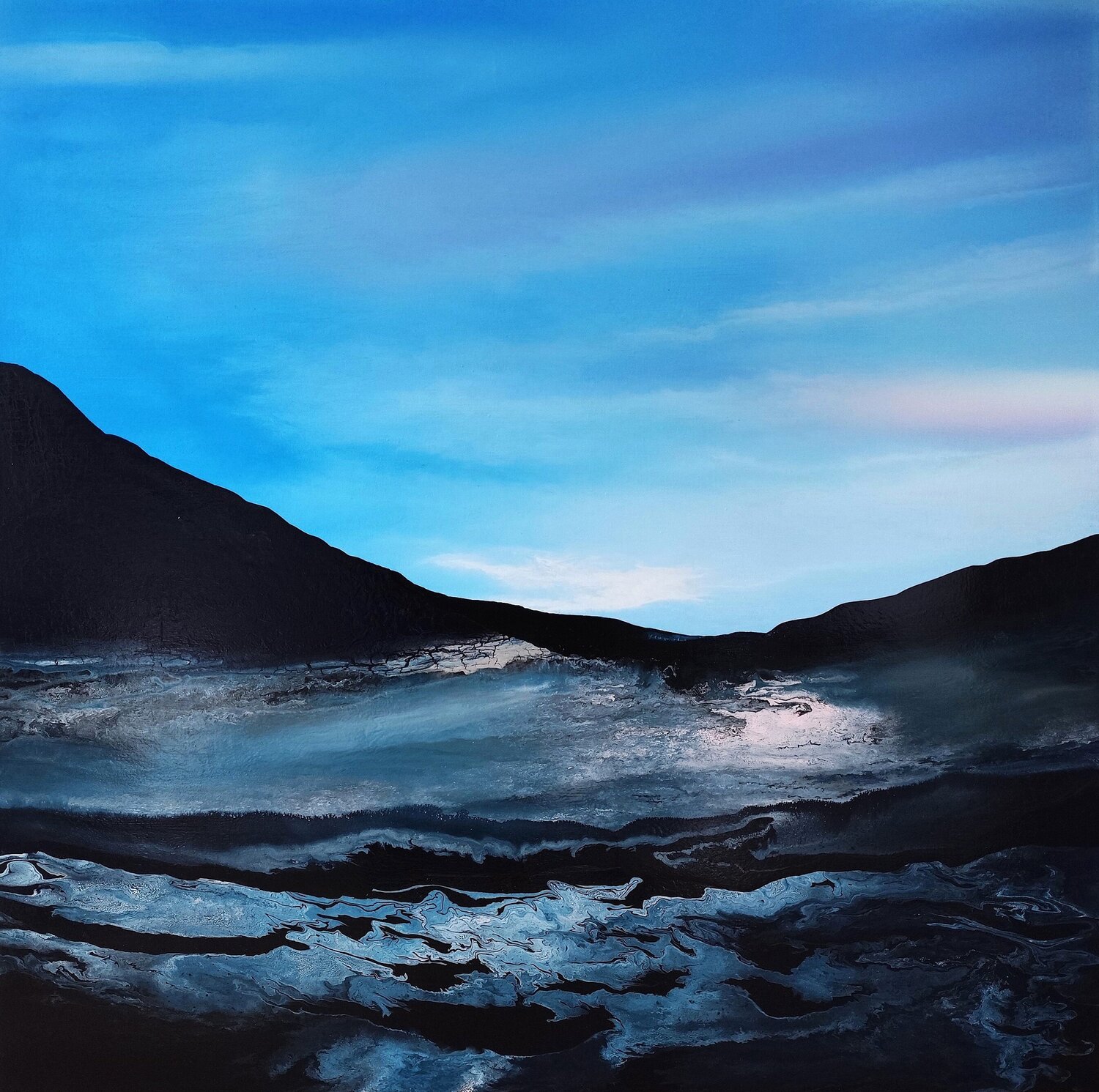 A fragment of a mountain world Felix Günther Originalgemälde zu verkaufen