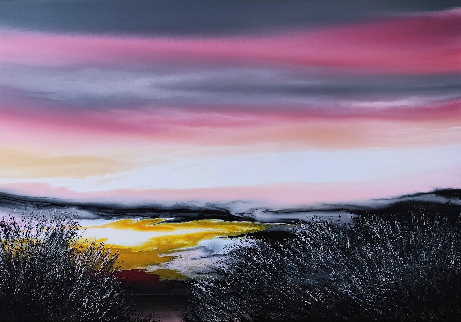 Between Light and Silence Felix Günther Pintura original en venta