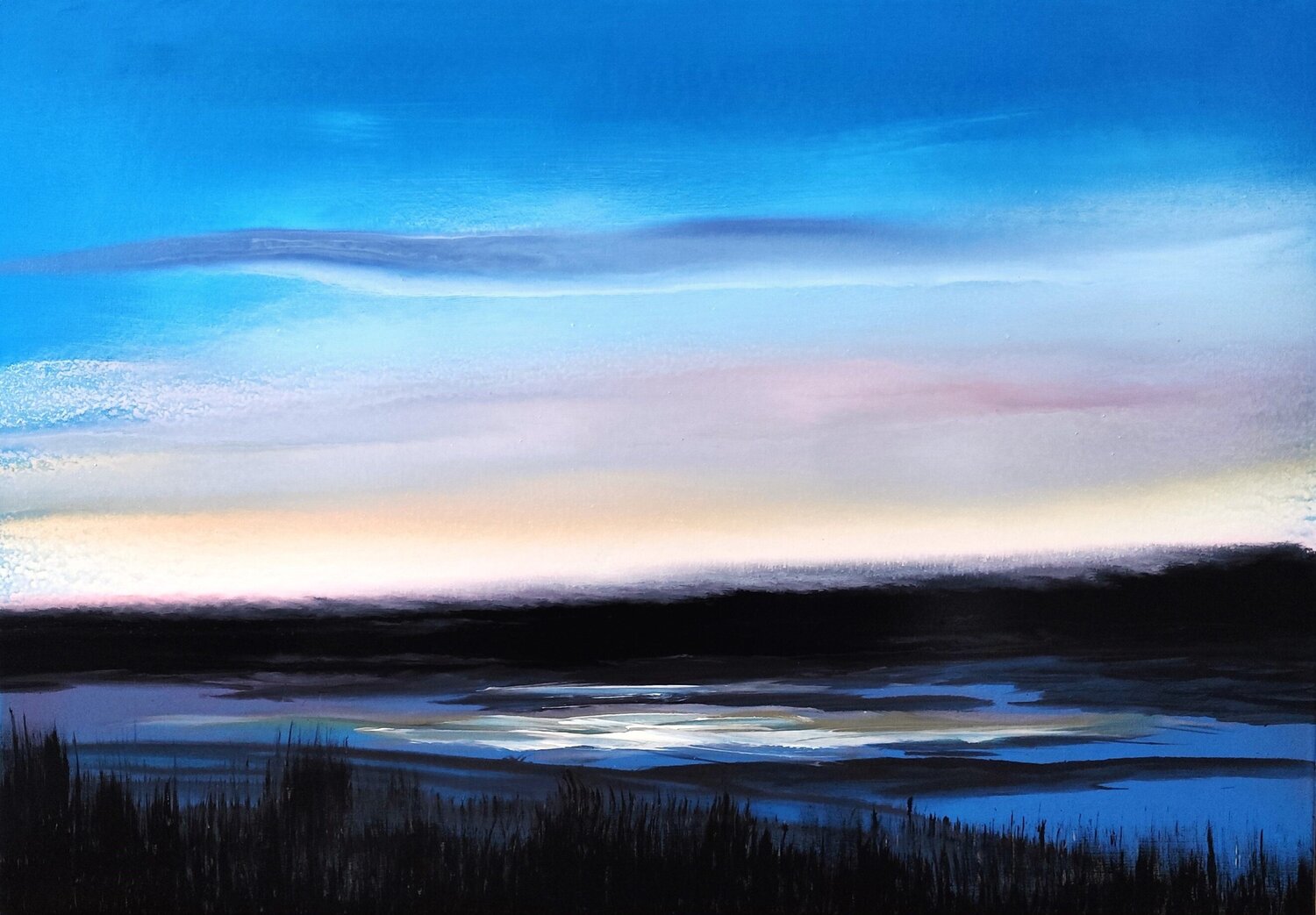 The Stillness of Twilight Felix Günther Original painting for sale