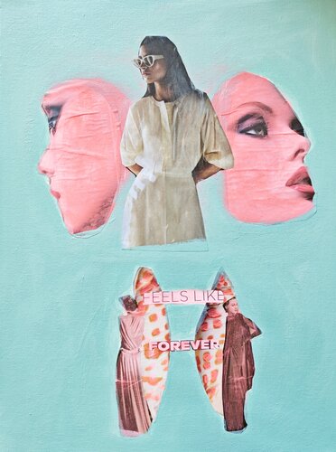 Mensch, Identität, Fragment Nr. 10 - Feels Like Forever van Tanja Hoffmann, Schilderij te koop op Singulart