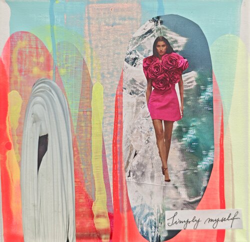 Mensch, Identität, Fragment Nr. 25 - Simplify myself myself par Tanja Hoffmann, Peinture en vente sur Singulart