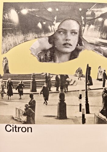 Fragmente des Seins Nr. 8 - Citron par Tanja Hoffmann, Œuvre sur papier en vente sur Singulart