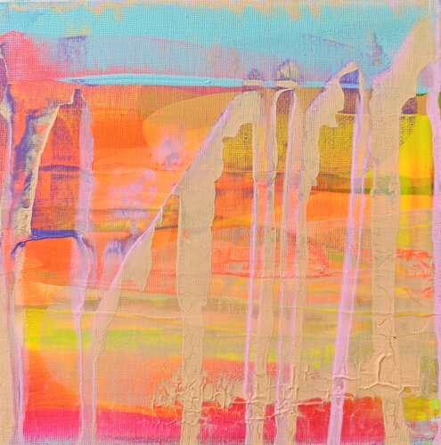 Zenpolychromo Mini 103 par Tanja Hoffmann, Peinture en vente sur Singulart