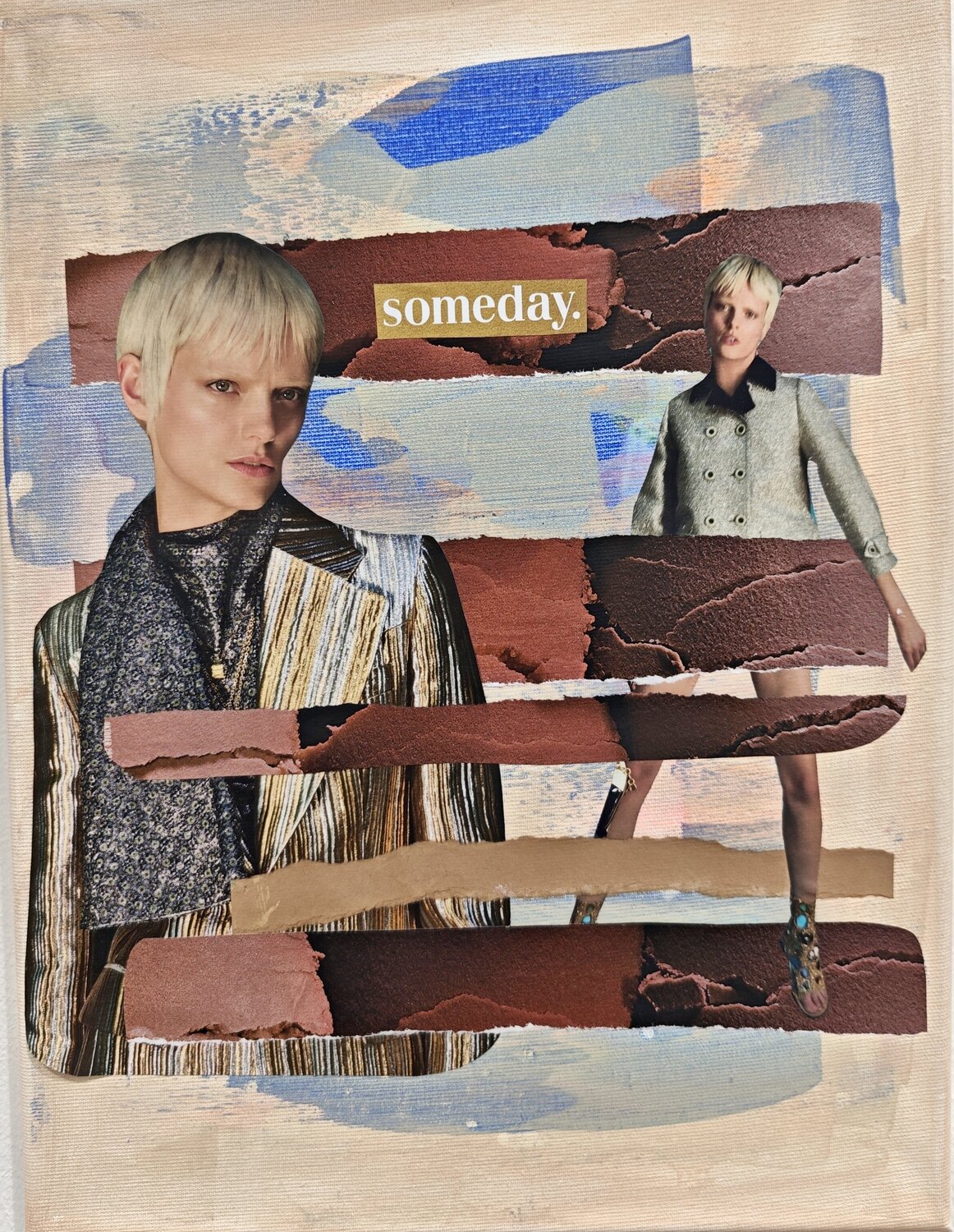 Mensch, Identität, Fragmente Nr. 21 - Someday Tanja Hoffmann Originalgemälde zu verkaufen