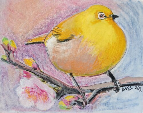 The Day in Yellow by Andrea Bassi, Painting for Sale on Singulart